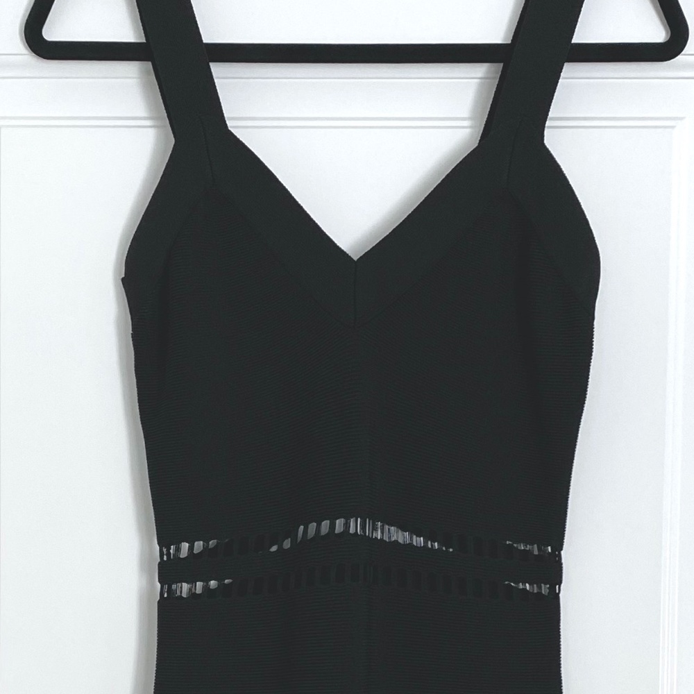 H&M Fine Knit Bodycon Black Dress - Small - Picture 3 of 7